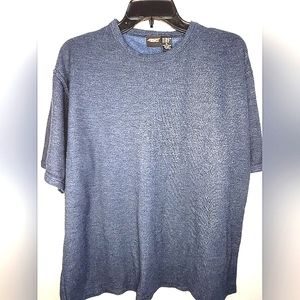 Amplify Men's T-shirt Ribbed Crew Neck XL Extra Large Blue Short Sleeve NWOT